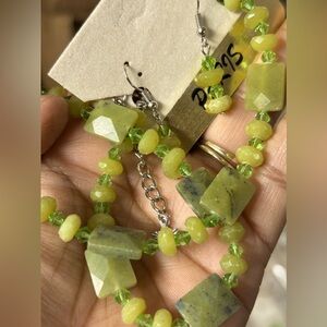 Natural stone necklace
